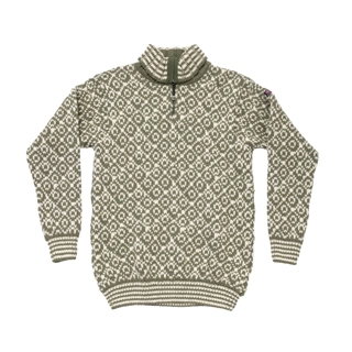 SVALBARD WOOL ZIP NECK